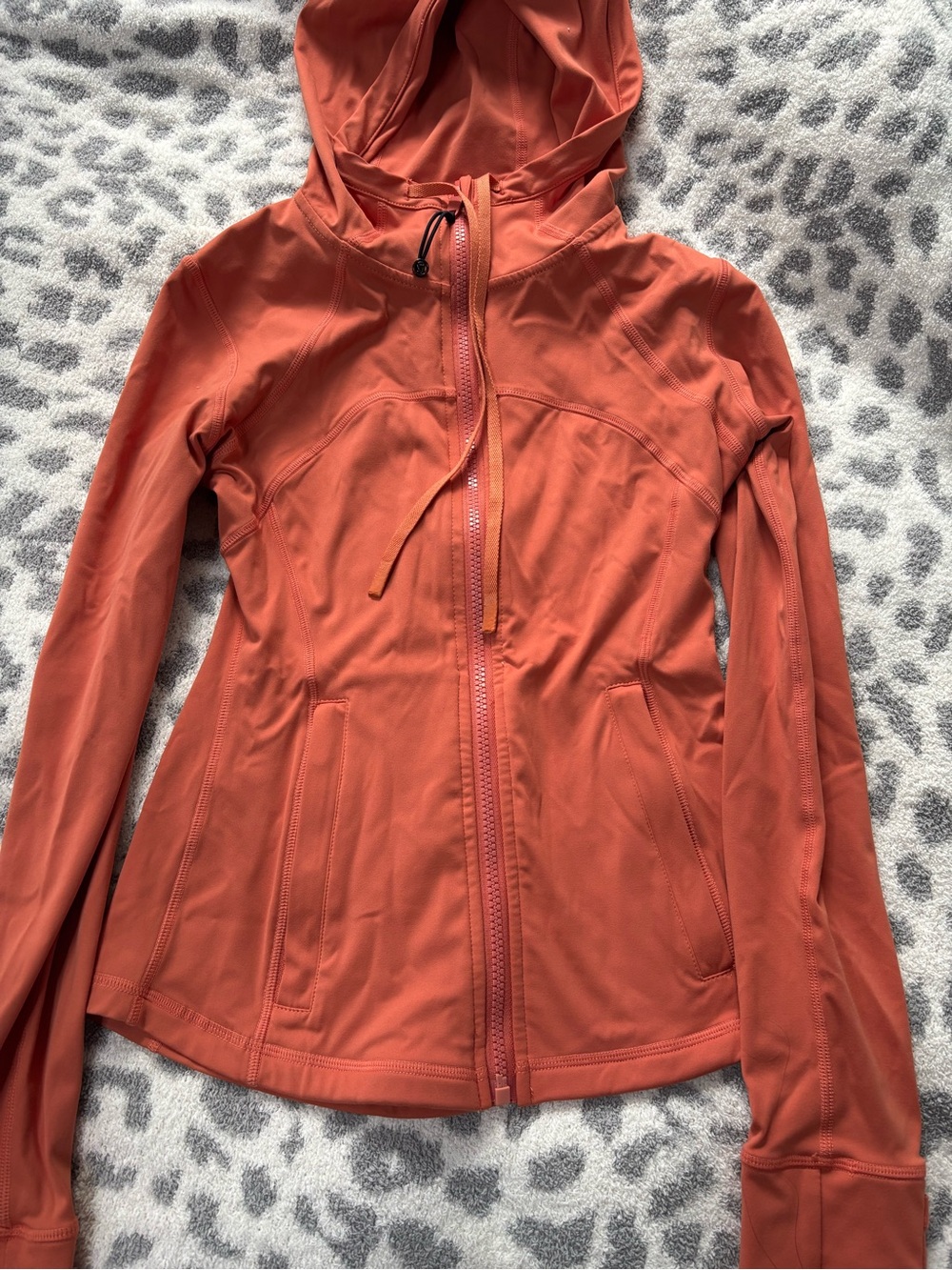 lululemon athletica Hooded Zip Jacket in Rust Orange 🍊🐅